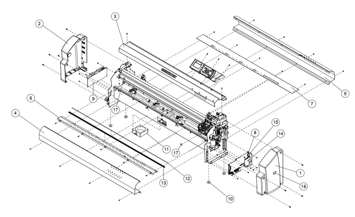 Base, Cutting Mat 160 with base for Graphtec FC8600-160 (621291054)