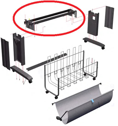 Cross-Brace Assembly for the HP DesignJet 4000/4500 Printers (Q1271-60456) - Refurbished