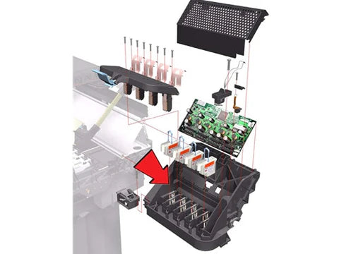 Carriage for the HP DesignJet 4000/4500 printer series - Refurbished (Q1273-60231)