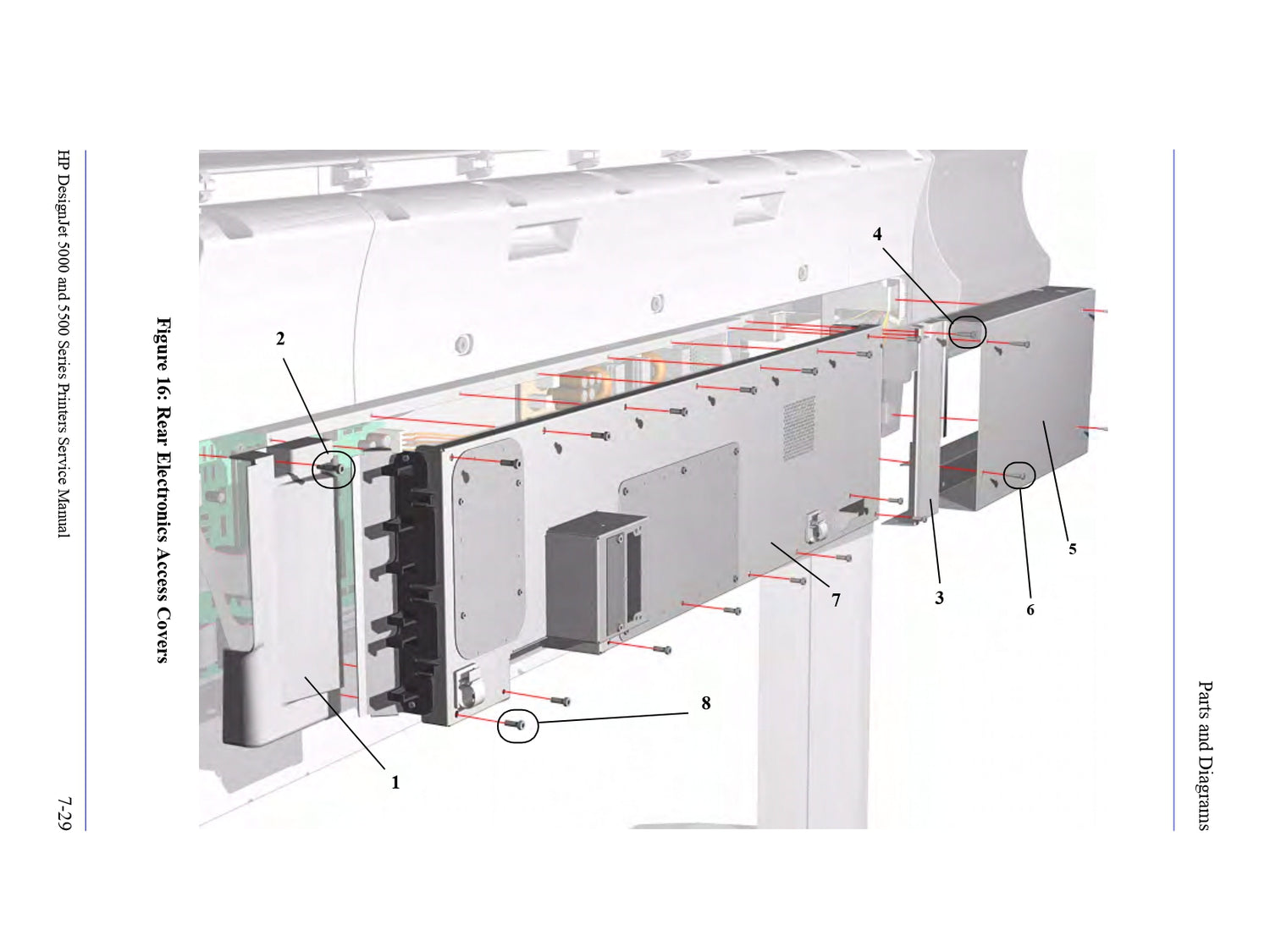 Extension Cover for HP DesignJet 5000/5500 - 60" Model (C6095-60140)