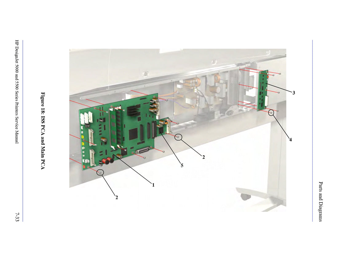 Ink supply station (ISS) PCA board for the HP DesignJet 5000, 5500 Printers (C6090-60041) - New