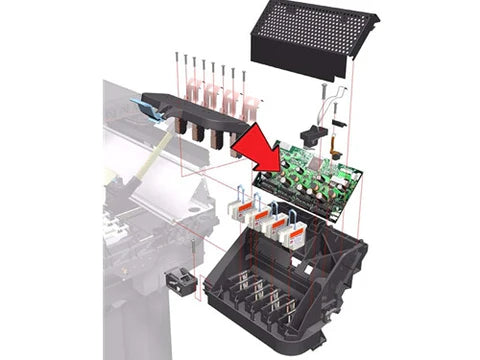 Carriage PCA for the HP DesignJet 4000/4500 Printer (Q1273-60233) - New