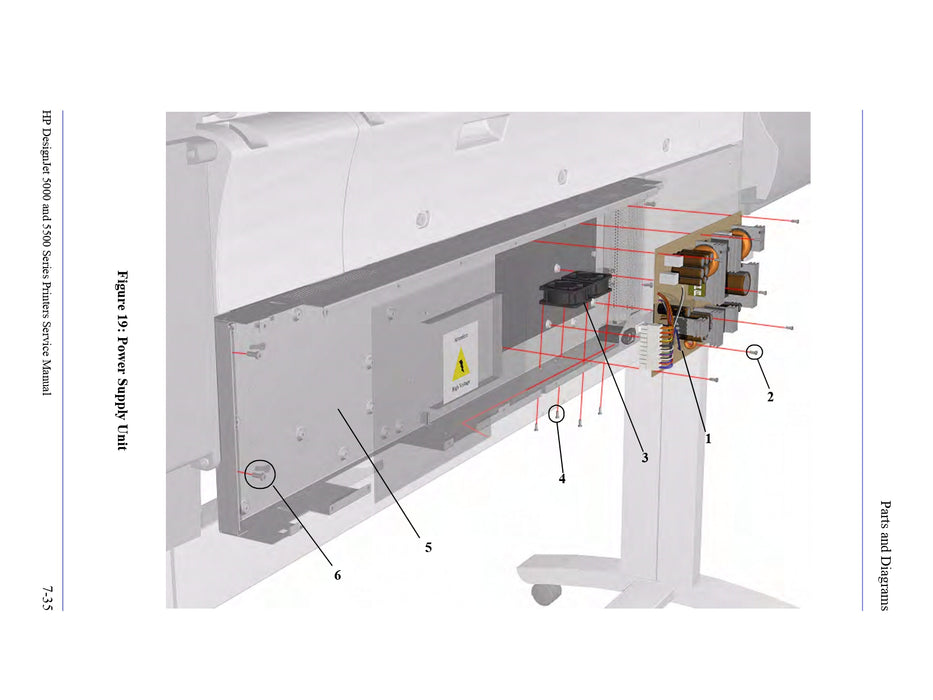 Electronics Module Base for HP DesignJet 5000 Printers (C6090-60033)