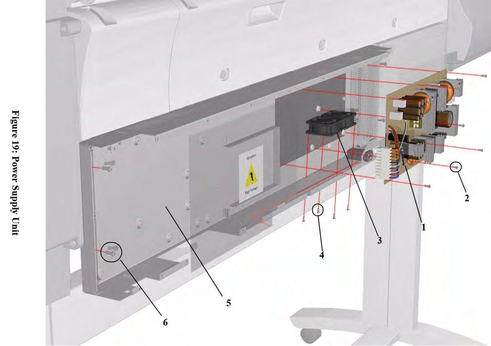 Electronics Module Base for HP DesignJet 5500 Series (C6090-60316)