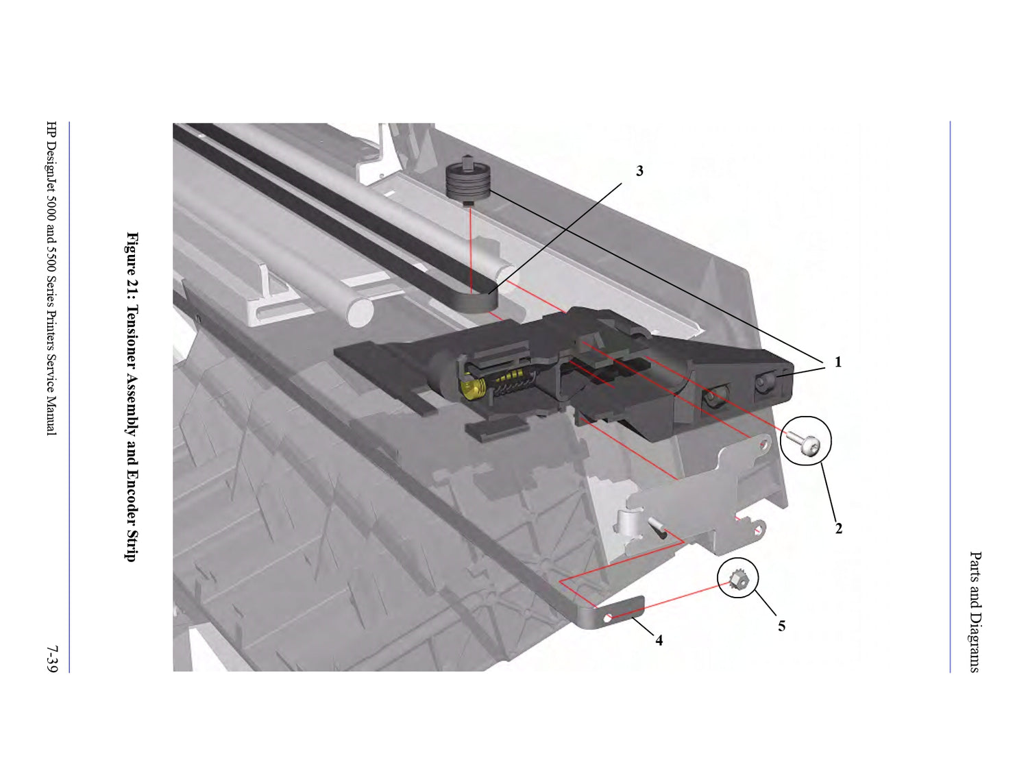 Carriage Belt for HP DesignJet 5000/5500 Printers - 60" Model (C6095-60183)