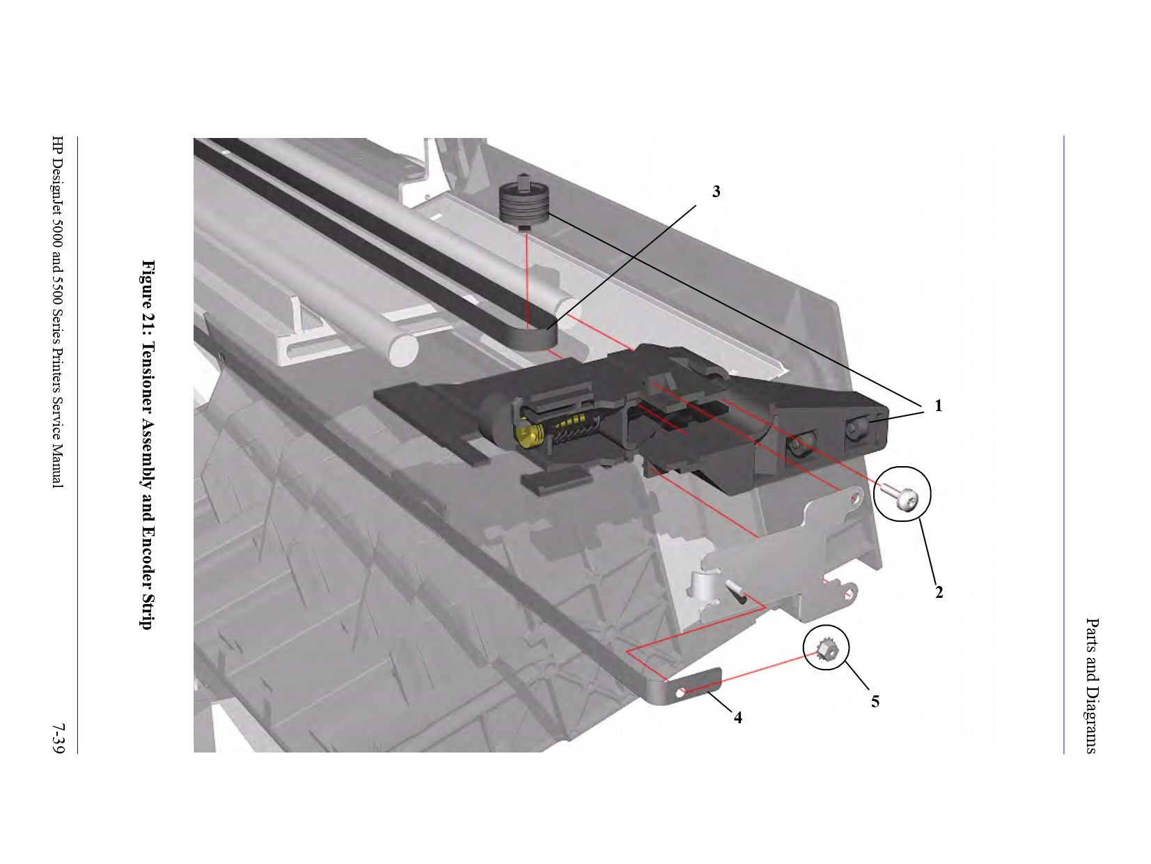 Encoder Strip 42" for the HP DesignJet 5000, 5000PS, 5100, 5500 Plotters (C6090-60267) - New