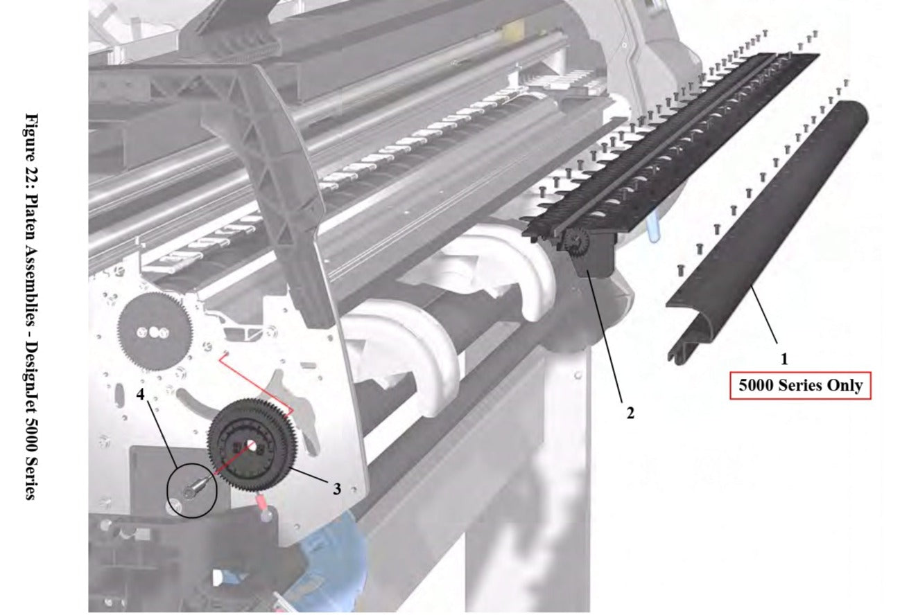 Drive Roller Gear for HP DesignJet 5000/5500 Printers (C6090-60096)