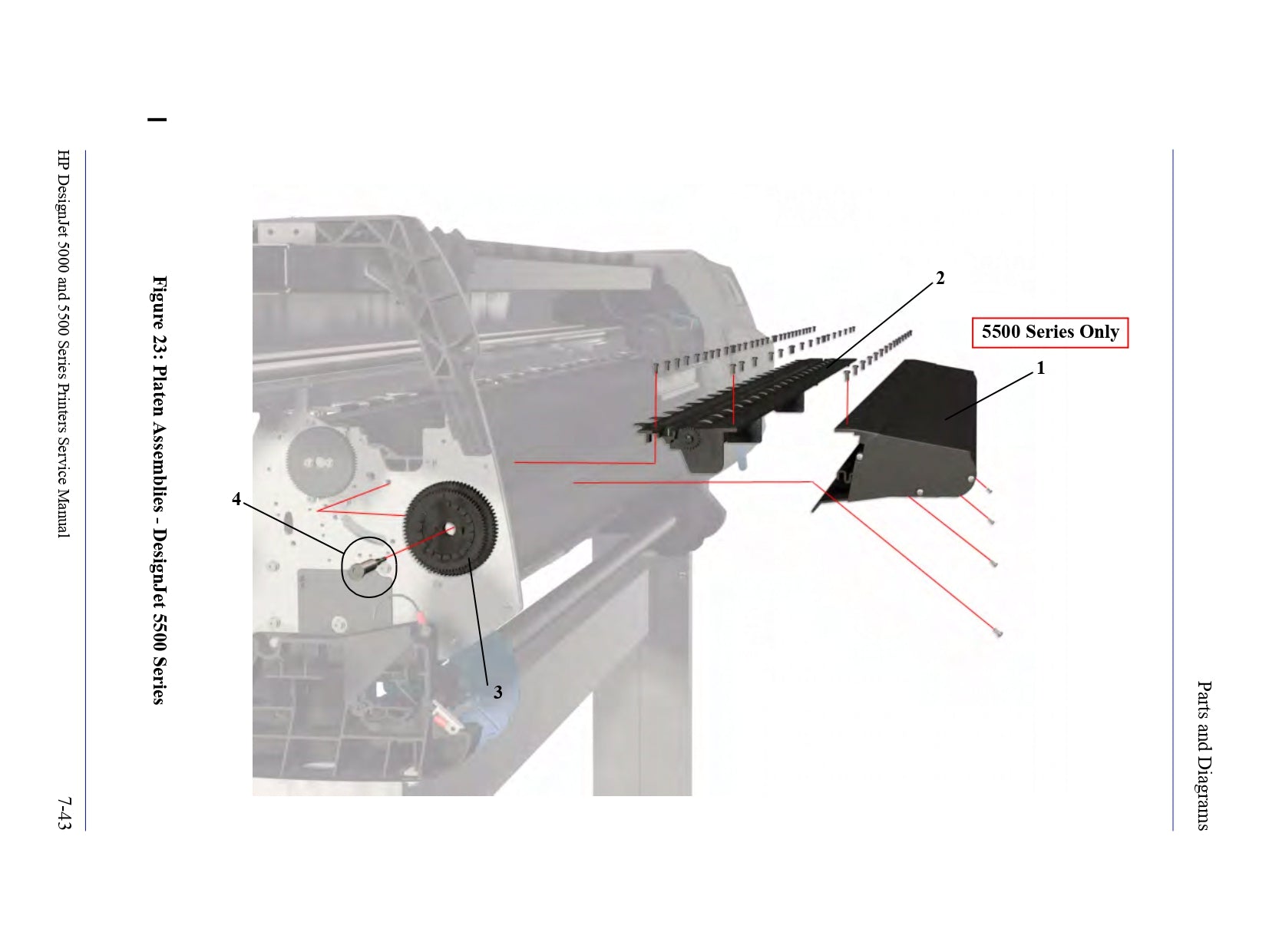 Heater Assembly for HP DesignJet 5000/5500 Printers - 60" Model (Q1253-60011)