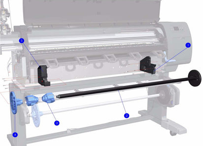 Right Rollfeed Module for the HP Designjet Z6100 plotters (Q6651-60311) - Refurbished