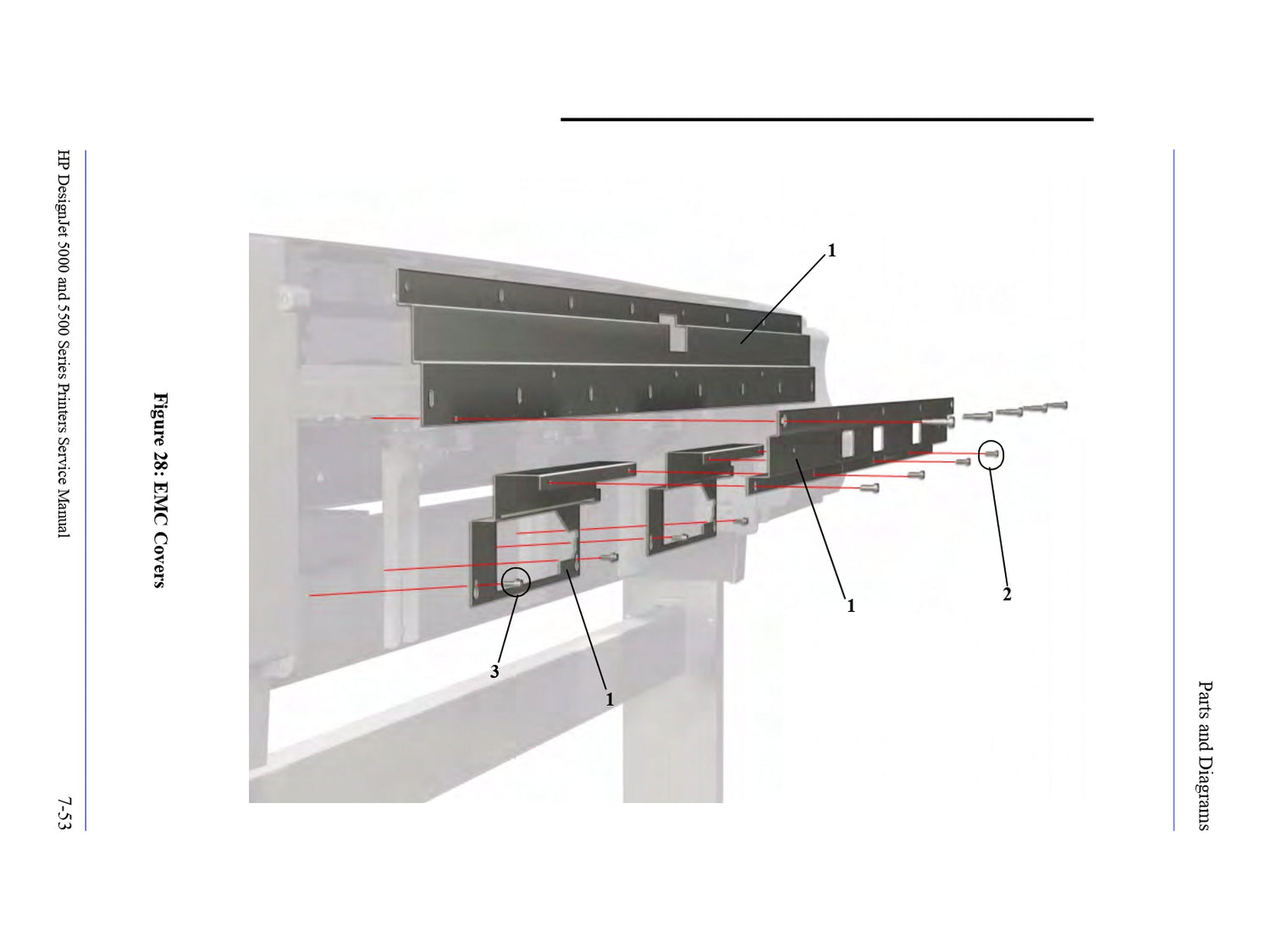 ﻿Mount Bracket for HP DesignJet 5000/5500 Printers (C6090-60107)