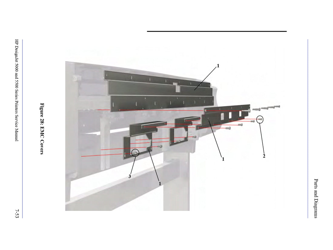 EMC Covers for 42-inch HP DesignJet 5000/5500 Printers (C6090-60180)