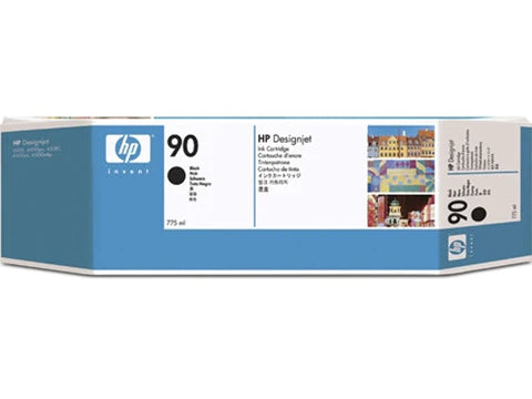 HP 90 775-ml Black Ink Cartridge for the HP DesignJet 4000, 4020, 4500, 4520 Printers (C5059A) - Partially Used