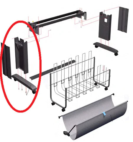 Foot Assembly for the HP DesignJet 4500 Printers (Q1271-60670) - Refurbished
