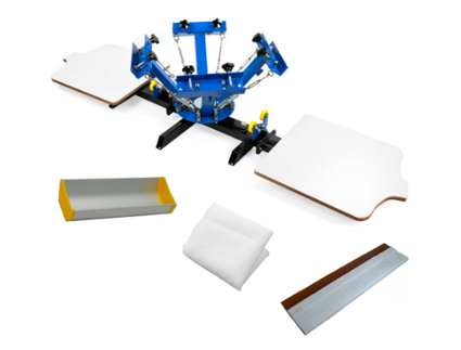 US Stock, CALCA 4 Color 2 Station Silk Screen Printing Press, for DIY T-Shirt Printing www.wideimagesolutions.com Parts and Inks 599.99