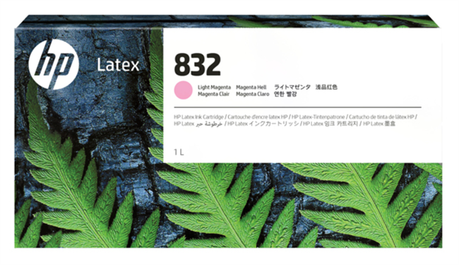 HP 832 1-Liter Light Magenta Ink Cartridge for Latex 700, 700W - 4UV80A