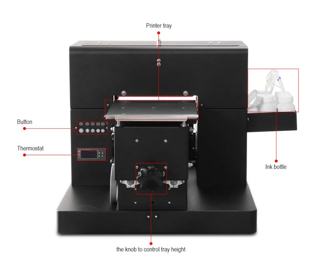 DTG Printer T-Shirt Printing Machine A4 Size DTG Printer Machine for T-Shirts/Onesies/Socks/Bags