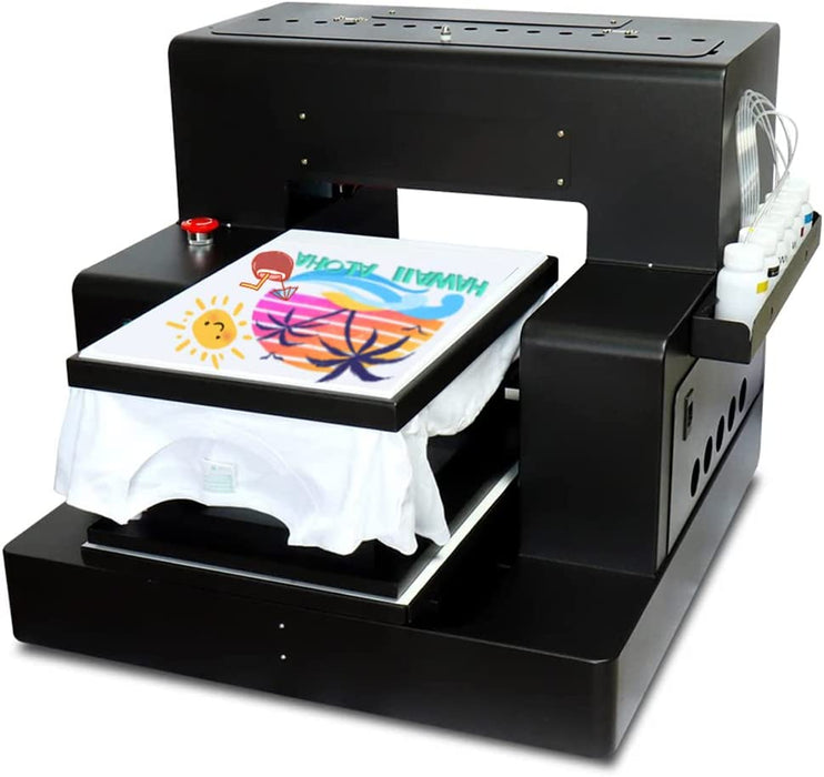 A3 Flatbed Black and White Clothing Printer Fully Automatic Digital DTG  Direct to Garment T-shirt Printing Machine - AliExpress