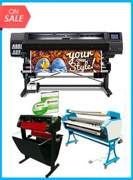 COMPLETE SOLUTION - Plotter HP Latex 560 - Refurbished - (1 Year Warranty) + 55" Full-Auto Low Temp. Cold Laminator, With Heat Assisted - New + 53" 3 ARMS Contour Cut Vinyl Cutter w/ VinylMaster Cut Software - New -  Includes Flexi RIP Software www.wideimagesolutions.com Complete Solutions 16649.99