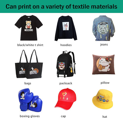 PUNEHOD L1800 DTF Transfer Printer with Roll Feeder, Direct to Film Print-preheating A3 DTF Printer for Dark and Light Clothing VS DTG Printer (A3 DTF Printer +Oven)