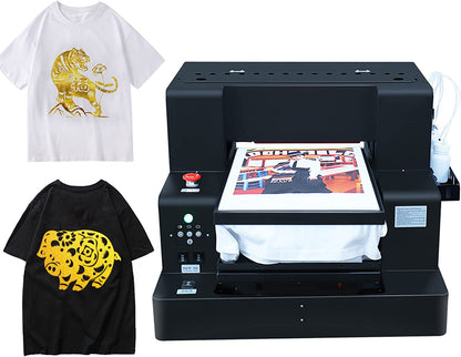 DTF DTG Printer Gilding T Shirts Transfer Film DTF Printing Machine A3 DTG Printer for Tshirts/Hoodies/Jeans/Canvas