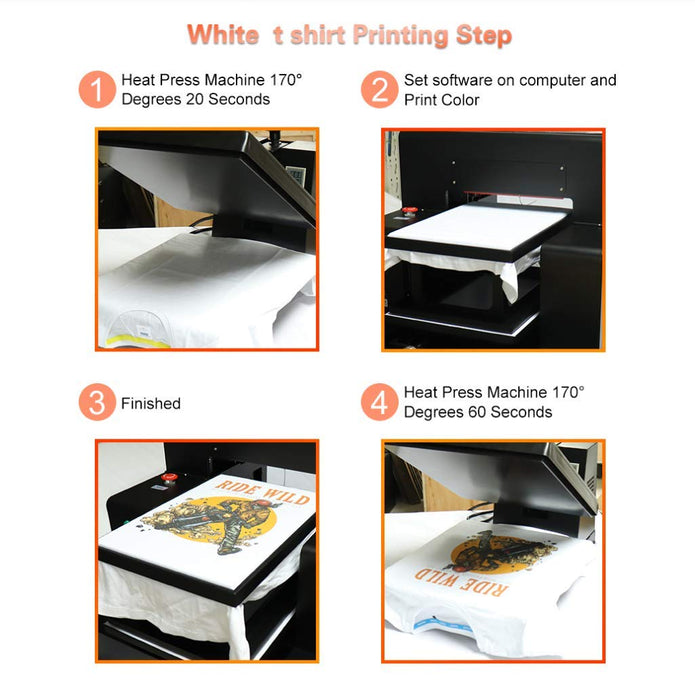 DTG Printer T-Shirt Printing Machine A4 Size DTG Printer Machine for T-Shirts/Onesies/Socks/Bags