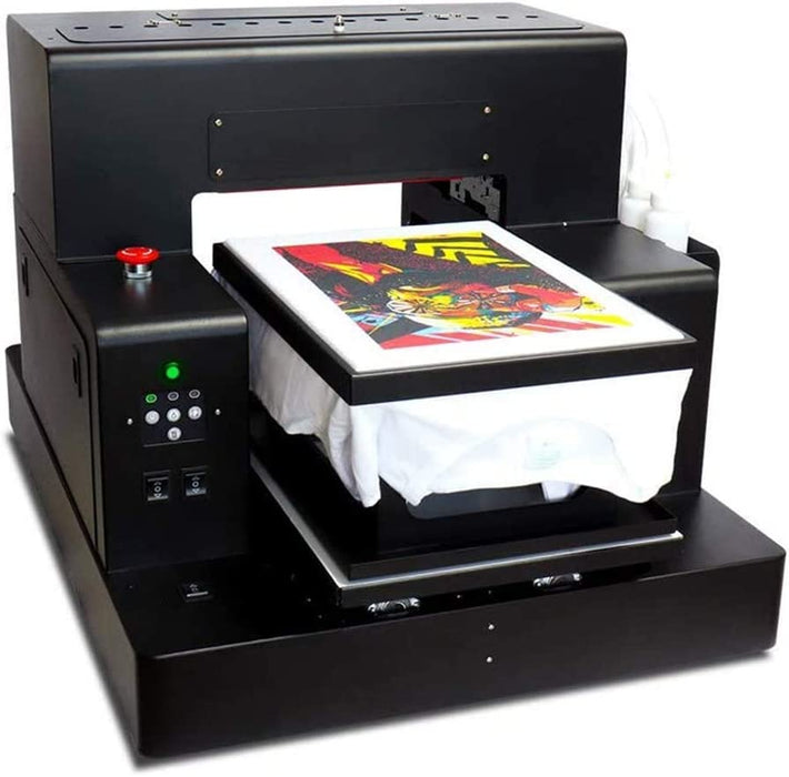 HRM Automatic T-Shirt Printing Machine Printer Tshirt Machine for Sweatshirts/Hoodies/Pants/Jeans etc,A3 dtg + ink