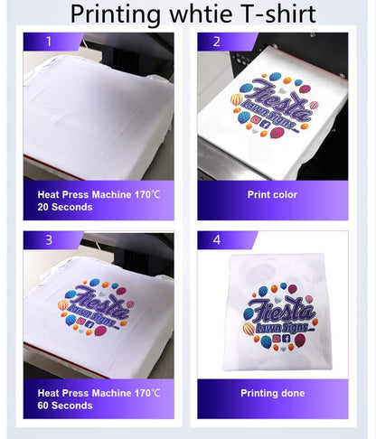 A4 DTG Printer T-Shirt Printing Machine DTG Machine for Shirts/Onesies/Socks/Bags, with Textile Ink