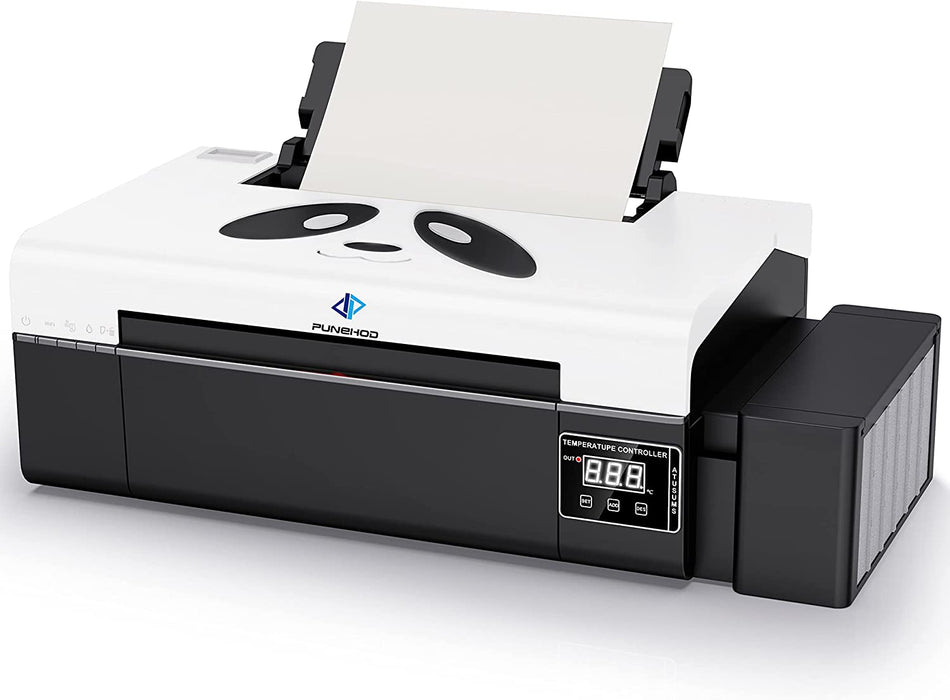 PUNEHOD A4 DTF Printer L805 Transfer Printer Built-in White Ink Circulation System for Dark/Light T-Shirt,Different Fabrics (Printer)