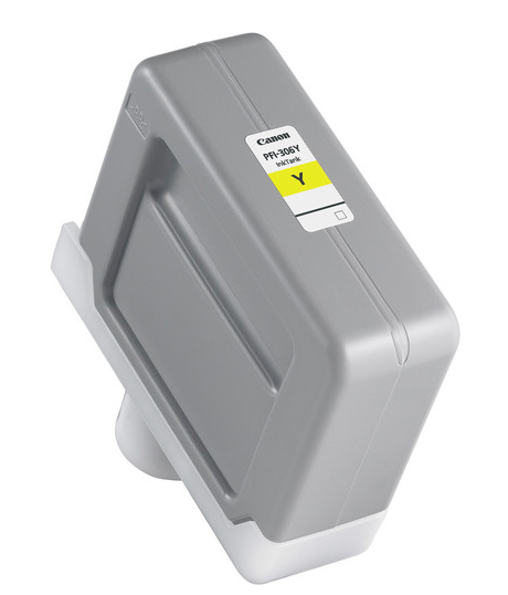 Canon PFI-306Y Yellow Ink Tank (330ml) for imagePROGRAF iPF8300, iPF8300S, iPF8400, iPF8400S, iPF9400, iPF9400S - 6660B001AA