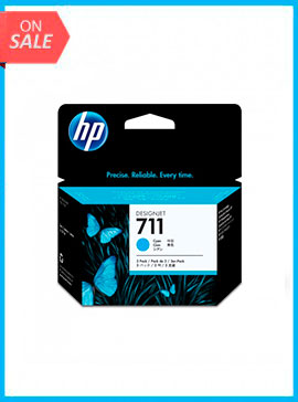 HP 711 29 ml Cyan Ink Cartridge CZ130A  for HP T120 www.wideimagesolutions.com Parts and Inks 30.72