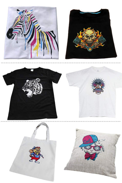 HRM A4 DTG T-Shirts Printer Machine Multicolor DTG Printer Tshirts Machine for Both Dark &amp; Light Clothes Printing