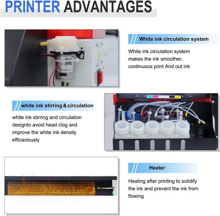  MZK DTF Transfer Printer A3 L1800 DTF Printer with