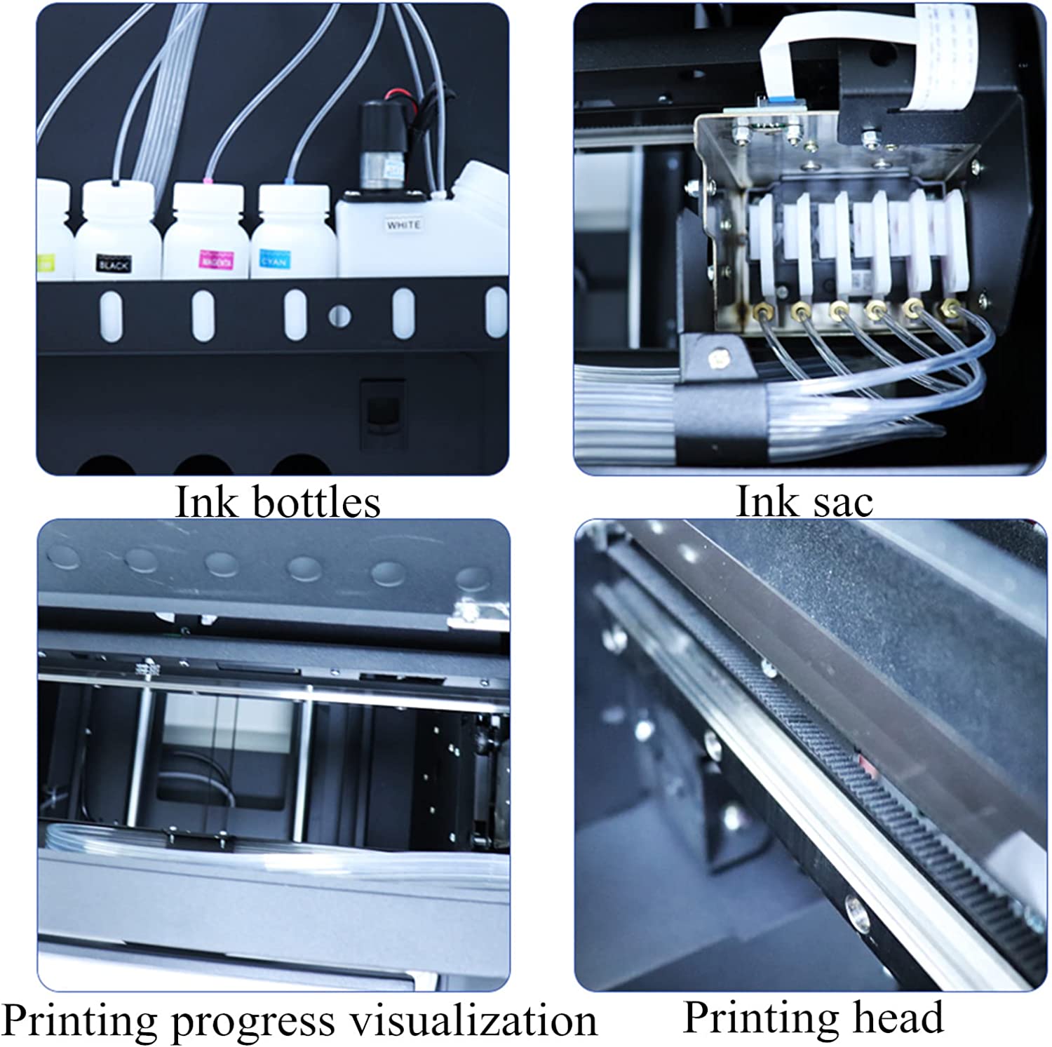 DTF DTG Printer Gilding T Shirts Transfer Film DTF Printing Machine A3 DTG Printer for Tshirts/Hoodies/Jeans/Canvas