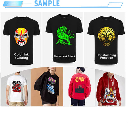 DTF DTG Printer Gilding T Shirts Transfer Film DTF Printing Machine A3 DTG Printer for Tshirts/Hoodies/Jeans/Canvas