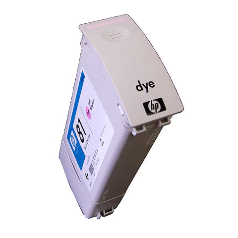 HP 81 680-ml Light Magenta Dye Ink Cartridge for HP DesignJet 5000, 5500 Plotters - C4935A Partially Used