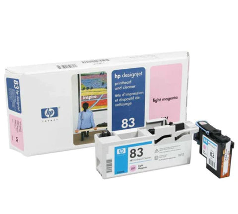 HP 83 UV Light Magenta Print Head &amp; Cleaner for the HP Designjet 5000, 5500 - C4965A New OEM