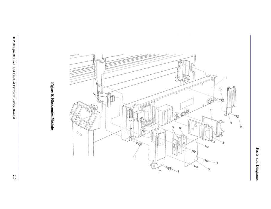 DIMM Cover - For HP DesignJet 1050C and 1055CM Printers (C6072-60176)