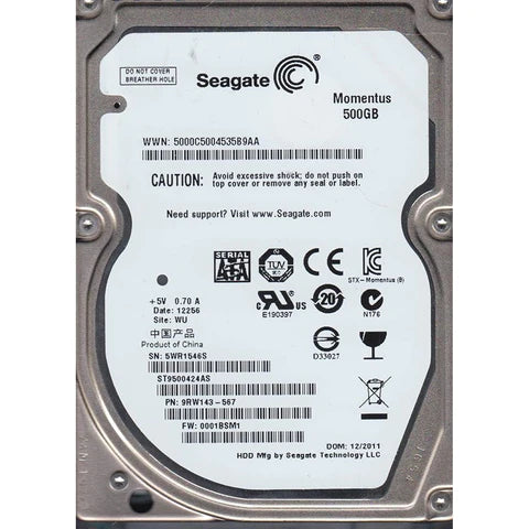 2.5&quot; 500GB SATA Hard Disk Drive HDD Replacement/Upgrade for the HP Designjet T1120 Printers  - New