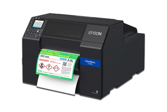 Epson ColorWorks C6500P Color Inkjet Label Printer - 8" w/ Peel &amp; Present (Matte) - New