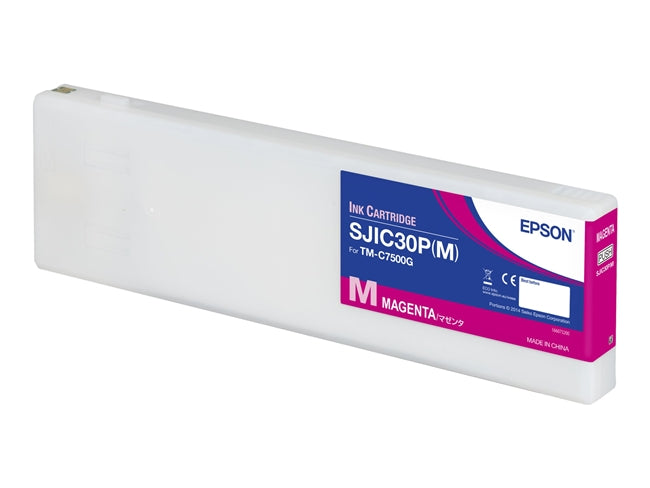 Epson SJIC30P Magenta Gloss Ink Cartridge for ColorWorks C7500G, C7500GE - C33S020637