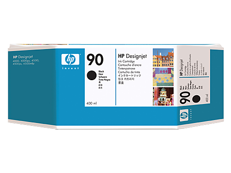 HP 90 400-ml Black DesignJet Ink Cartridge - C5058A www.wideimagesolutions.com Parts and Inks 221.56