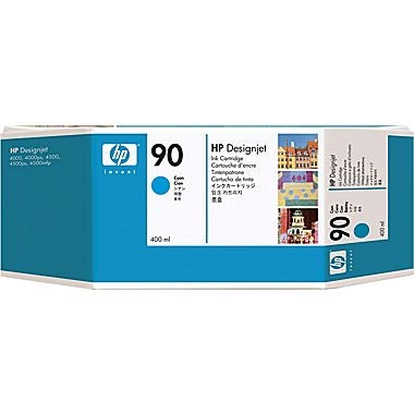 HP 90 400-ml Cyan DesignJet Ink Cartridge - C5061A www.wideimagesolutions.com Parts and Inks 246.88