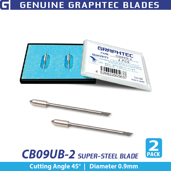 Graphtec 0.9mm Super-Steel Blade 45° (2/pack)/for PHP33/35-CB09N-HS Bladeholder