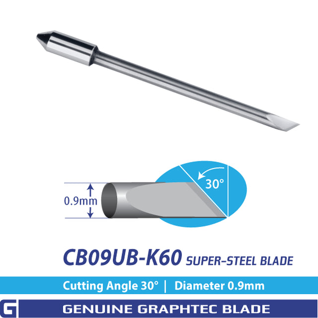 GRAPHTEC CB09UB-K60 Super-Steel Blade 30°/ 0.9mm for FC, FCX, CE Series