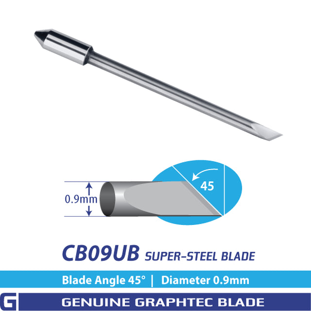 GRAPHTEC CB09UB Super-Steel Blade - 45°/ 0.9mm for FC, FCX, CE Series