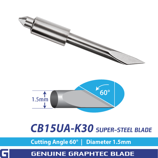 GRAPHTEC CB15UA-K30 Super-Steel Blade - 60°/ 1.5mm for FC, FCX Series