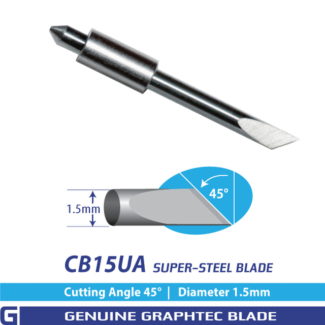 GRAPHTEC CB15UA Super-Steel Blade - 45°/ 1.5mm for FC, FCX, CE Series