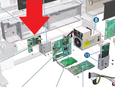 Interconnect PCA - For the HP Designjet L26500, L26100, L25500 & Latex 260, 210 Series (CH955-67009) - Refurbished