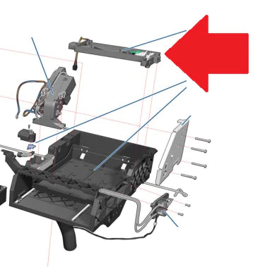 Web Wiper Motor Assembly - For the HP Designjet L26500, L26100, L25500, L28500 &amp; Latex 260, 210, 280 Series (CH955-67053) - New