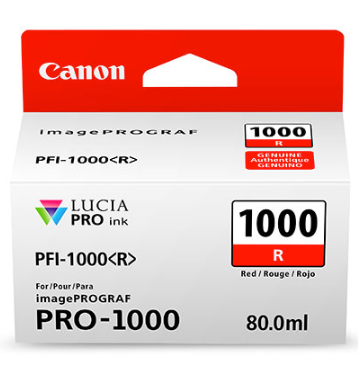 Canon PFI-1000 Red Ink Tank 80ml for imagePROGRAF PRO-1000 - 0554C002AA www.wideimagesolutions.com Parts and Inks 60.00